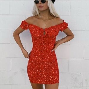 Princess Polly Gracie Mini Dress - Red